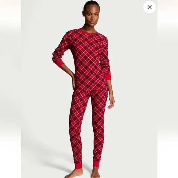 New Victoria's SecretThermal Long Pajama Set - Picture 1 of 6